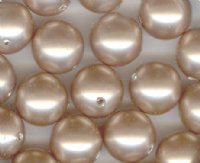 25 8mm Powder Almond Swarovski Pearls